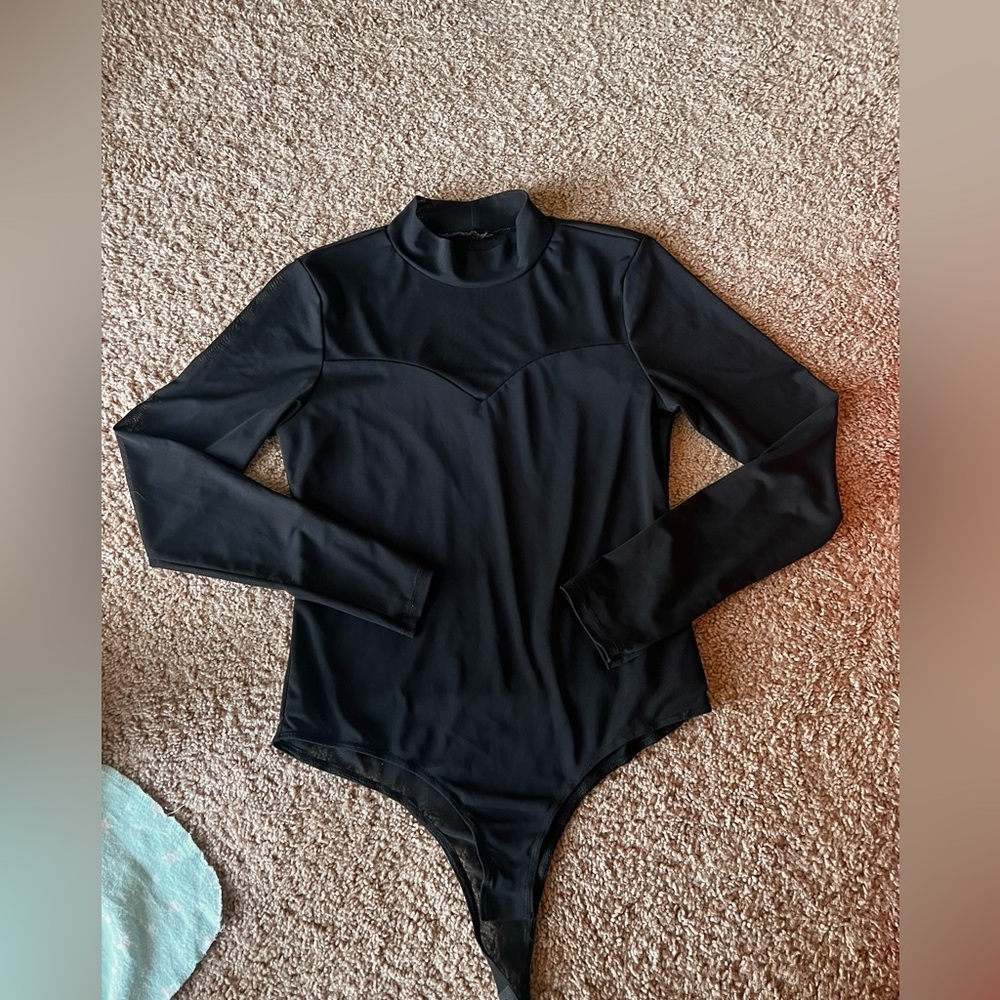Black Sheer Bodysuit